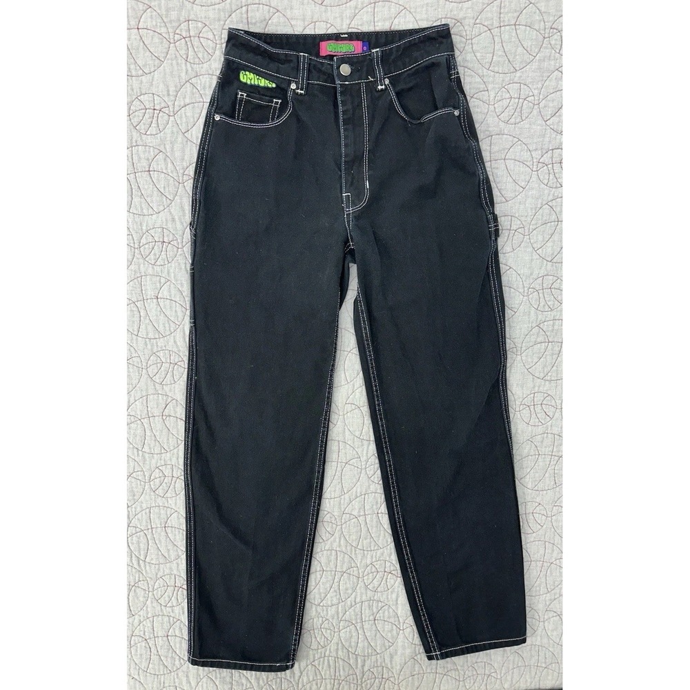 Empyre Tori Carpenter Skate Jeans Black Contrast Stitch Baggy / Women's 0